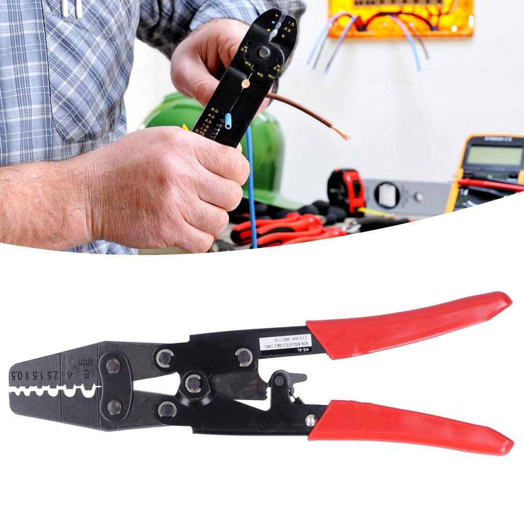 Ratchet Pliers Tool Terminal Crimping Stripper Industrial Hardware Supplies HS?6L