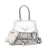 Schoolbag1011 New Retro Fashion Solid Color Backpack Women's Bag Spring and Summer Foreign Style Casual Hand Scratching Travel Small Backpack Tide
