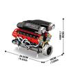 Non-Toxic Sp3 Mechanical Engine Power Motor Building Blocks Model Technical Diy Toy Desktop 3D Set Moc Assembly Bricks Festival Gift