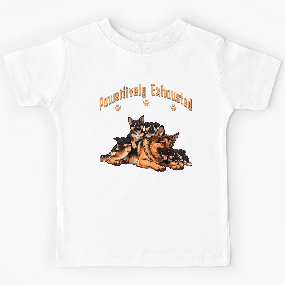 Pawsitively Exhausted Kids T-Shirt 160