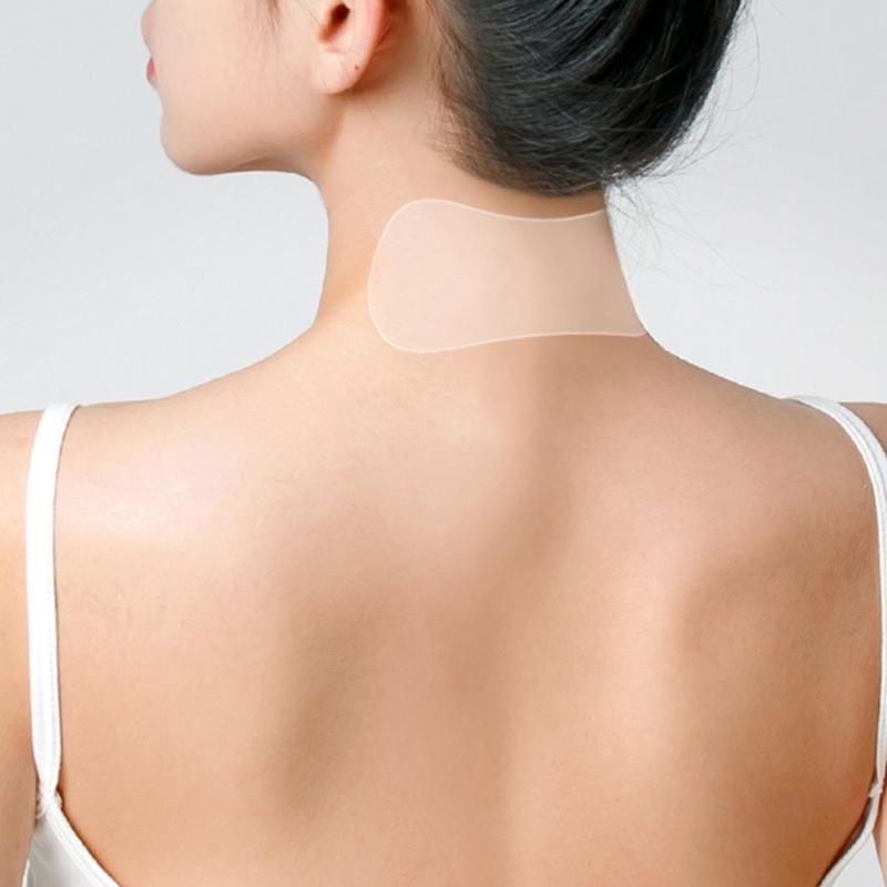 10 Pieces Clear Invisible Neck Support Patches Sweatproof Convenient Easy Application Gentle On Skin