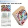 Christmas Acrylic Napkin Holder Diamond Painting Kit DIY 5D Diamond Art Painting Towel Holder Kit Christmas Decorations