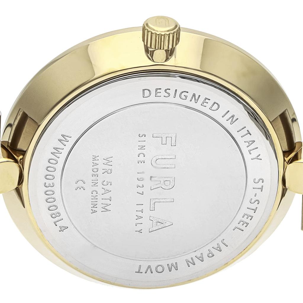 Watch FURLA LOGOLINKS Green Dial Stainless Steel Quartz Watch Jewelry Accessory WW00030008L4 Multicolor [Furla] 36.5MM Women's [Item]