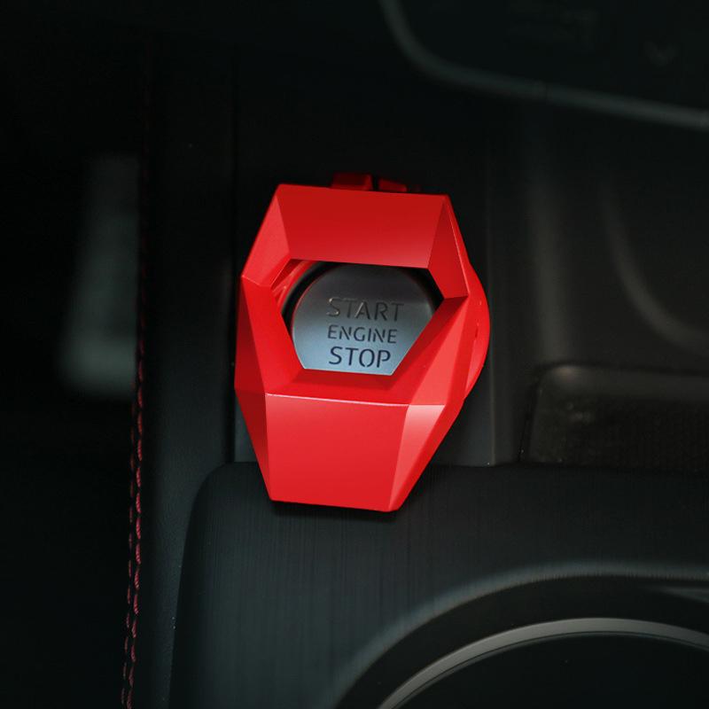 New Car Engine Start Stop Switch Button Cover Decorative Auto Accessories Push Button Sticky Cover Car Interior Car-Styling