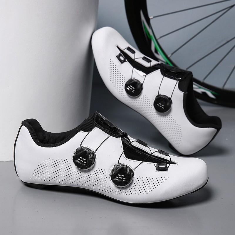 Mens Carbon Fiber Road Cycling Shoes With Stiff Sole Locking System Performance Riding