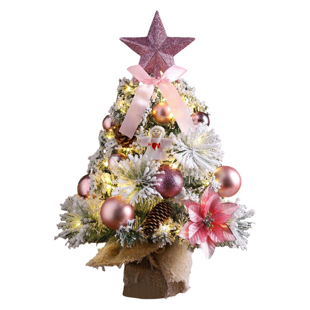Christmas Tree Table Ornaments, Christmas Atmosphere Gifts With Lights, Christmas Party Decorations