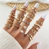 Mushan Women's Multi-Joint 22-Piece Heart & Butterfly Ring Set