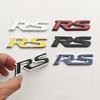 3D Metal Car Front Grille Emblem RS Logo Badge Rear Trunk Fender Sticker For Honda FIT CRV Jazz Civic HRV Jade City Acceessories