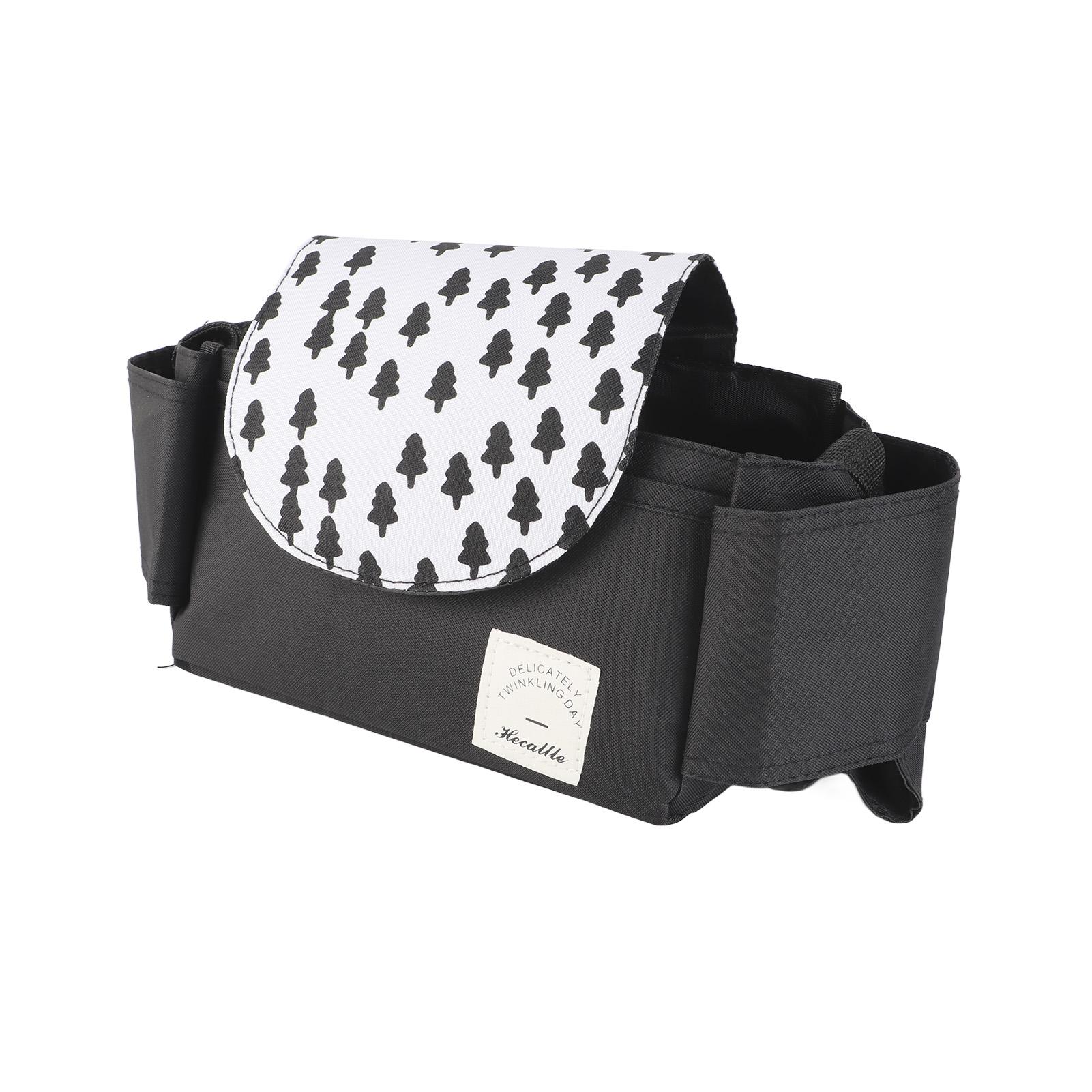 

Baby Stroller Hanging Bag Organizer Universal Cup Holder Storage Bag Strollers AccessoryMini Tree Pattern