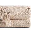 Battilo Chenille Knitted Throw Blanket for Couch Soft Thick Decorative Sofa Blanket Plaid Bed Throws Spring Living Room Decor