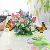 3D Fold Out Butterfly Flower Greeting Card Handmade High Quality Paper  Up Card for Graduation Business Holiday Gifts