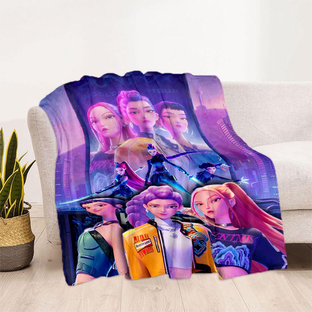 Huntrix: Future Heroes Unite Blanket Ultra-Soft Suitable for Bedding Couch Office Chair for All Seasons Warmthful Decor