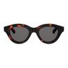 Celine Mini Elegant Design Round Sunglasses Women sunglasses Bright-Dark-Havana CL40338U-52A