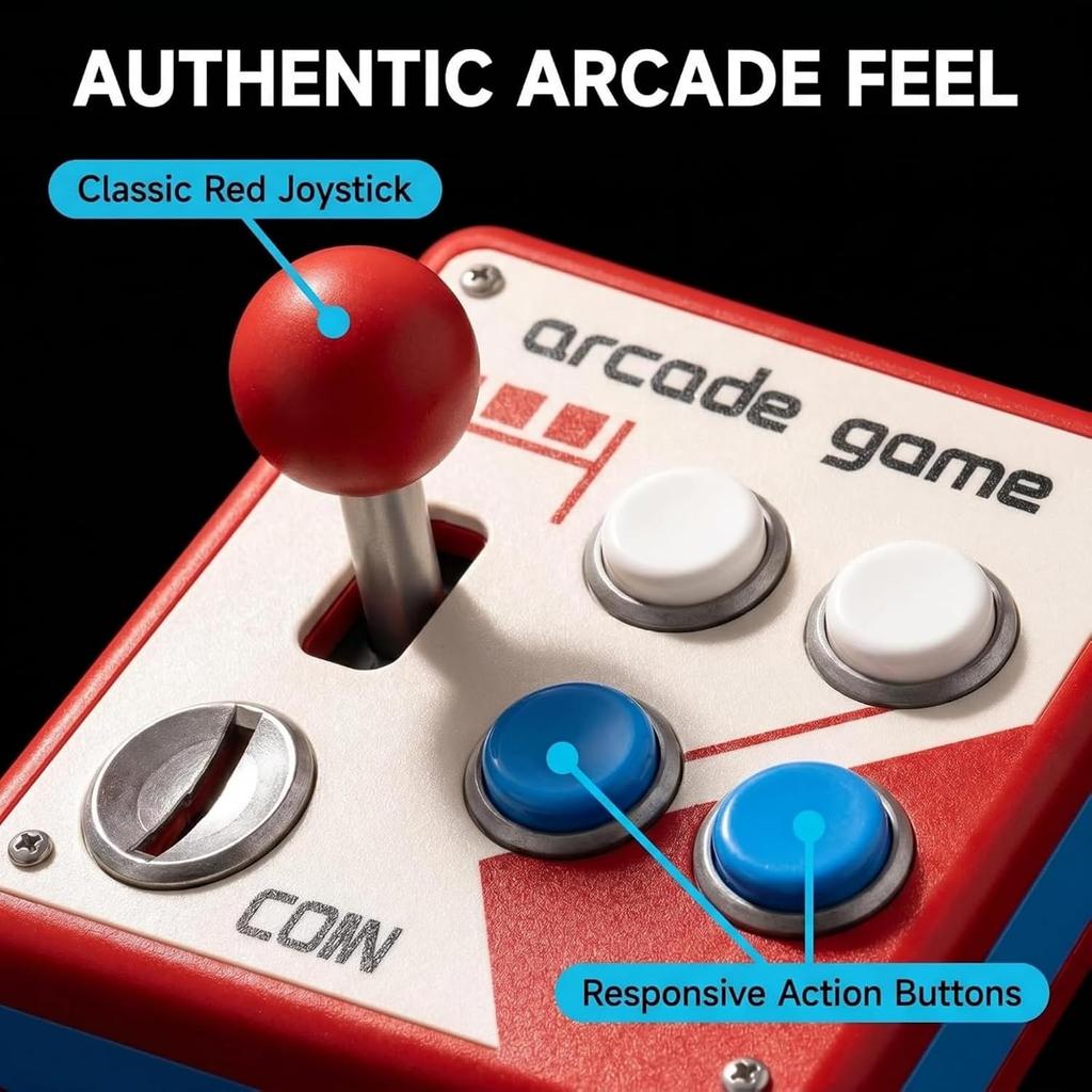 Retro Arcade Switch Panel Arcade Light Switch Cover Vintage Game Room Wall Accent with Joystick and Colorful Buttons Arcades Style Wall Art