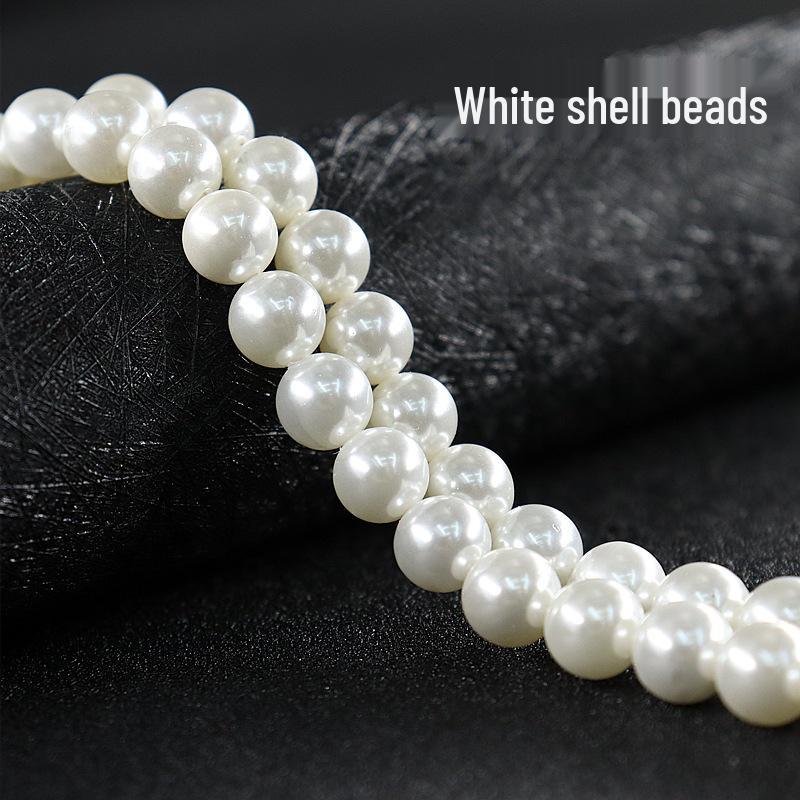 Shell Pearl Beads for Handmade DIY Accessories - Round, Loose, Semi-finished Ornaments