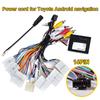 Wired Harness Adapter Canbus Box Car Stereo Audio Power Wiring Harness Cable Power Cable Connector for Toyota with JBL Amplifier
