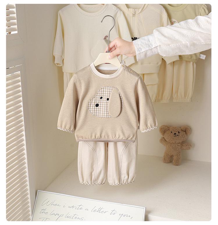 Koreanischer Stil Erster Geburtstag Baby & Kleinkind Frühling Hoodie und Jogginghosen Set