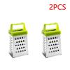 Stainless Steel Mini Four-Sided Grater Planer Non-slip Handle Multifunctional Peel Cutter Fruit Ginger Garlic Grater Kitchen