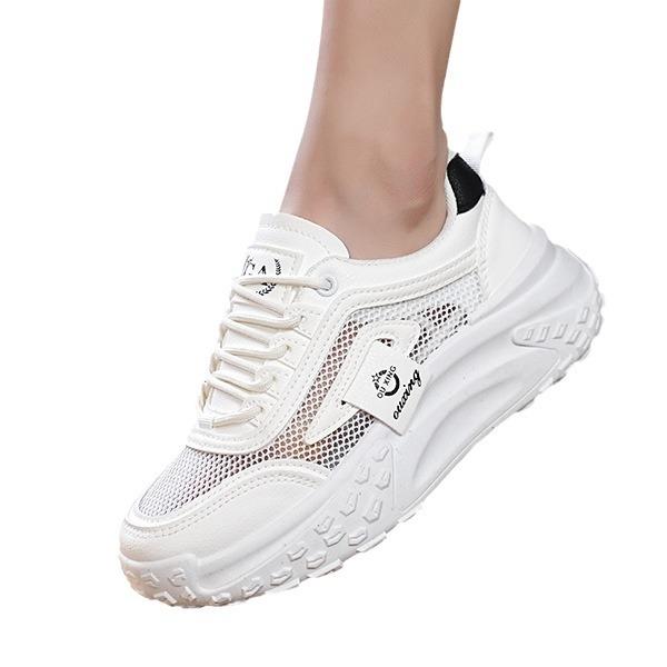 Women's shoes 2025 new spring popular this year versatile sports shoes middle school students soft-soled big head bread casual shoes