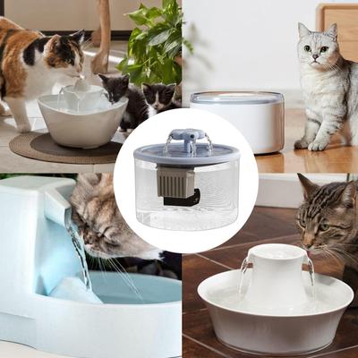 1.2L Pet Water Fountain, Automatic Quiet Cat Dog Water Dispenser with Filter, Drinking Bowl for Home Kitchen Living Room Bedroom