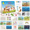 Montessori Busy Book For Kids With Reusable Puzzles And Stickers For Early Education Fun