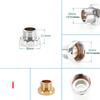1~10Pcs 20/22/24mm  To 1/2" 3/4" Brass Faucet Aerator Adapter Connector Tap Fitting Connector  Male & Female  Fine/Coarse Tooth