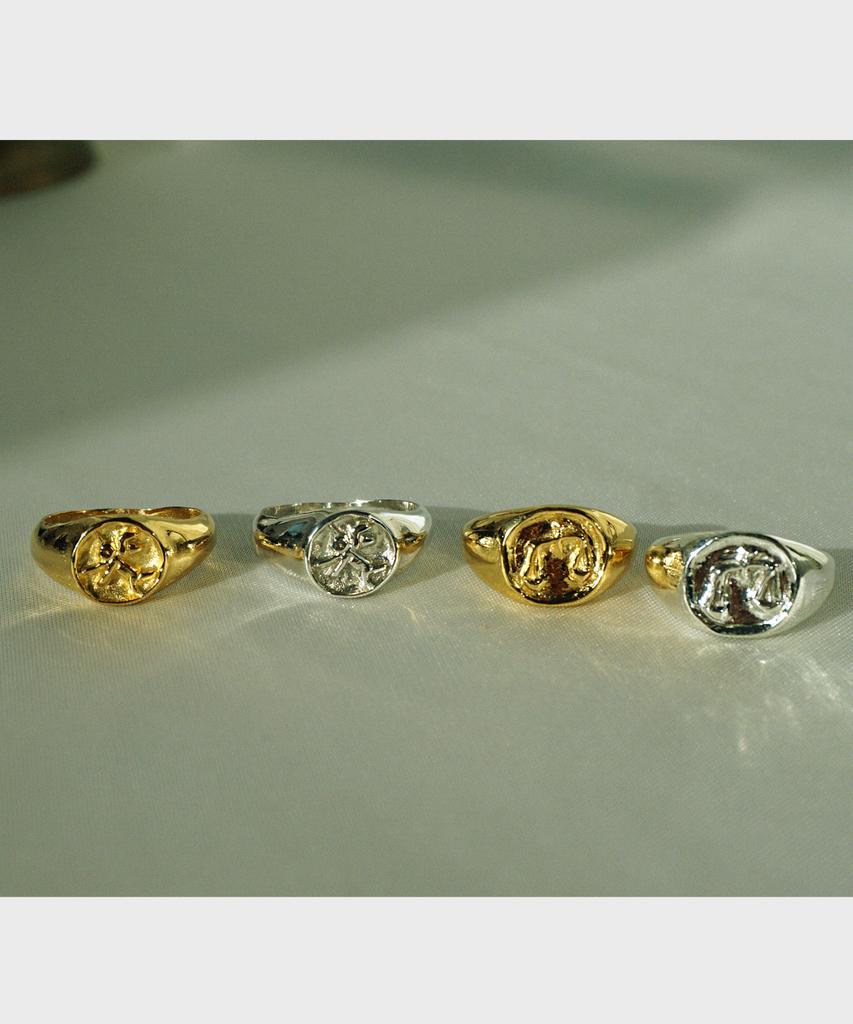 Bizarre Jewelry Engraved Ring (Angel & Scales)