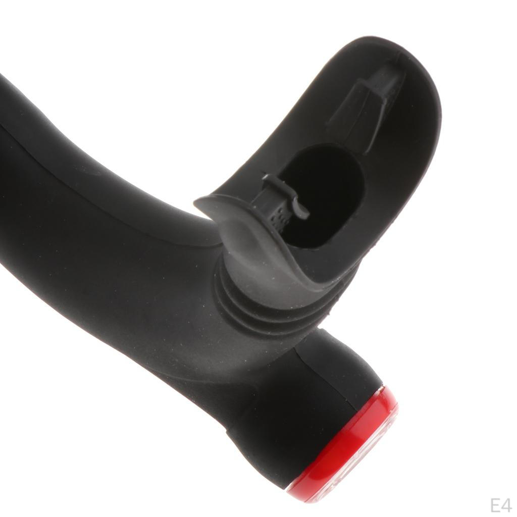 1 Stück Schnorchel mit Kopfband Silikon-Mundstück Ausblasventil Mittelmontage für das Training