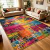 Modern Colorful Abstract Geometric Carpet for Living Room Large Rug Non-slip Soft Floor Mat Bedroom Decoration Home Izable