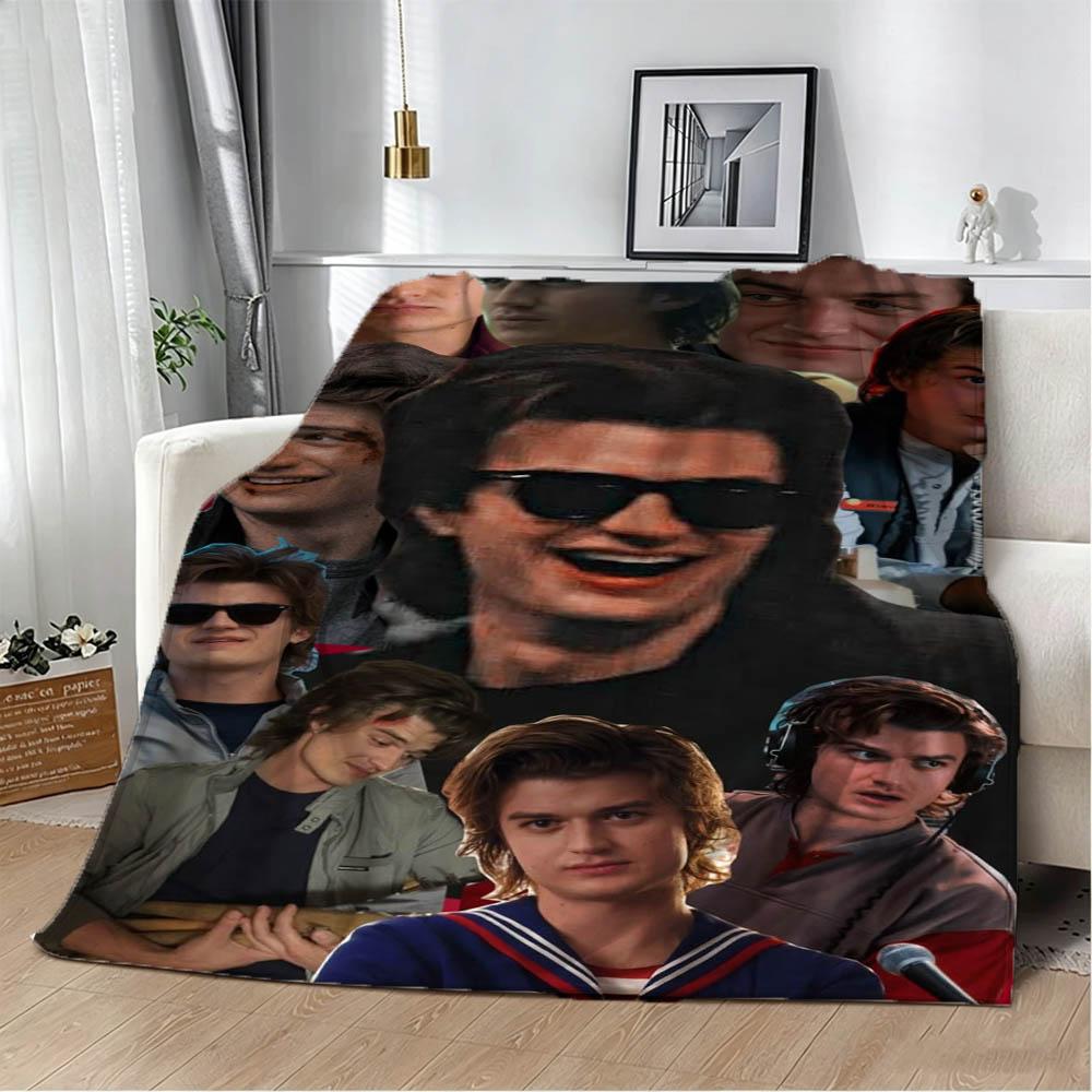 3D Joe K-Keery S-Steve Harrington Star Halloween Christmas Gifts Soft Flannel Blanket Throw Art For Home Decor Sofa Naps Picnic