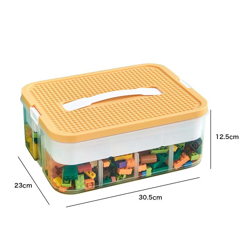 Building Block Storage Box 3Layers Large-Capacity Puzzle Toys Classified Organizer Box Child Toy Parts Blocks Storage Container