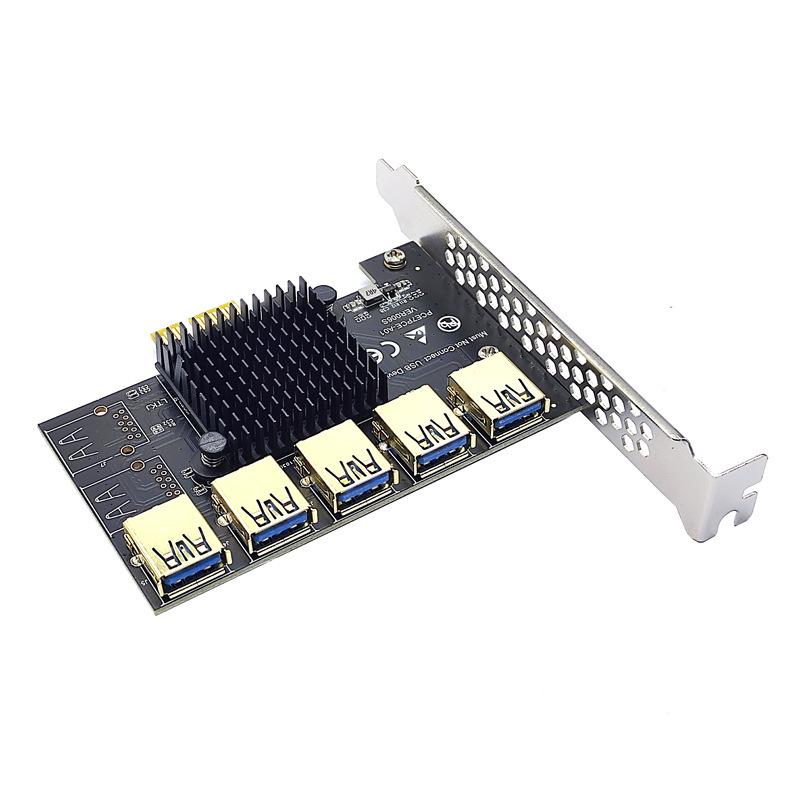 PCI-E Multi-Port USB3.0 Expansion Card Adapter (1 To 2, 4, 5, or 6 Ports)