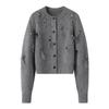 Women's Knitted Sweater New Sequined Long-sleeved Short Jacket Knitted Cardigan Women's