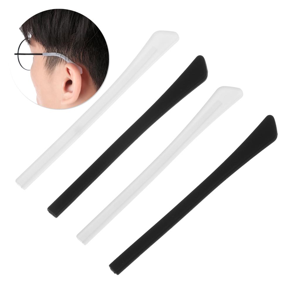 4 Pairs Outdoor Glasses Accessory Silicone Anti Slip Ear Hook Eyewear Slip Sets Spectacle Leg Sets Sunglasses Temple Tip Holder