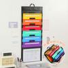 Regenbogen-Akkordeon-Tasche: Handheld oder zum Aufhängen, Büro-Dokumentenorganizer