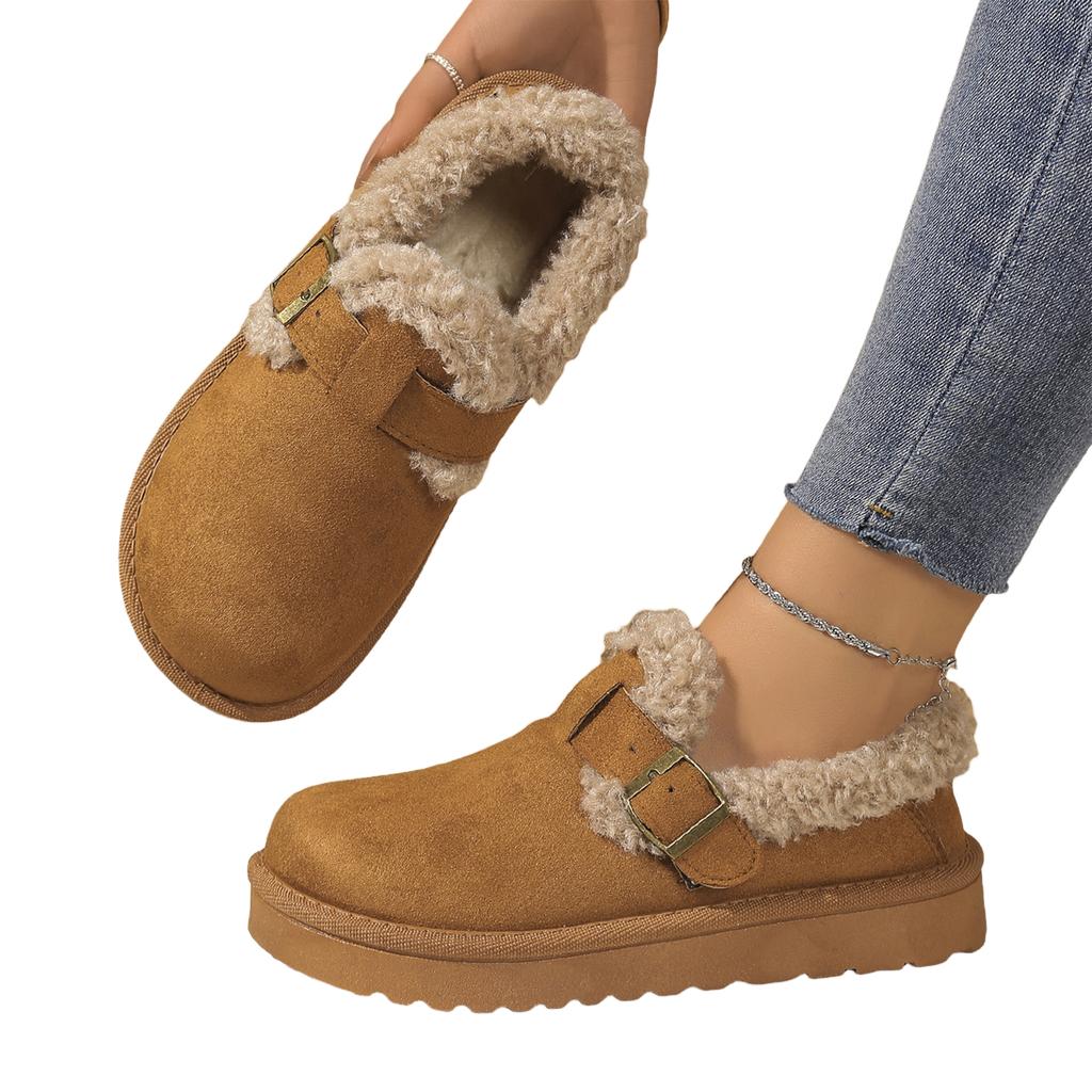 Women's Winter Shoes with Belt for Casual Wear