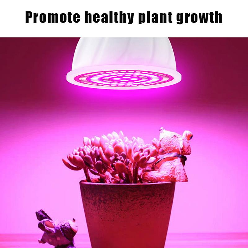 Led Grow Light Bulb E27 220V Full Spectrum 48/60/80Led Plant Lamp For Indoor Garden Seedling Greenhouse Hydroponics Grow Tent