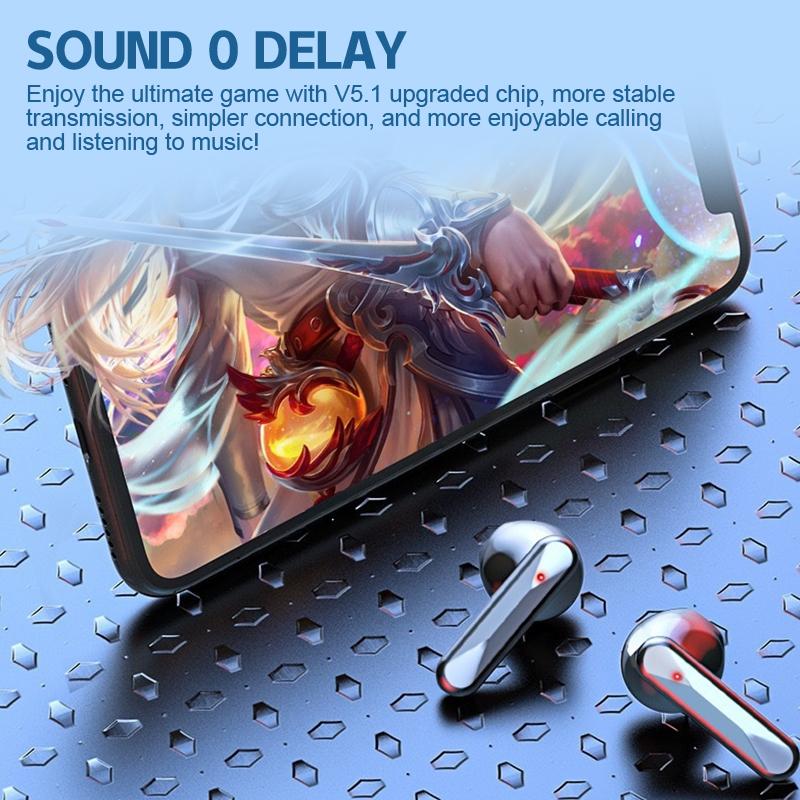 Mirror Bluetooth Headset TWS Touch With Digital Display Smart Headset Stereo Hifi Sound Effect Waterproof And Sweatproof