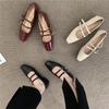 2025 Spring and Autumn New Design Sense French Retro Mary Jane Flats Single Shoes One Word with Buckle Women's Shoes