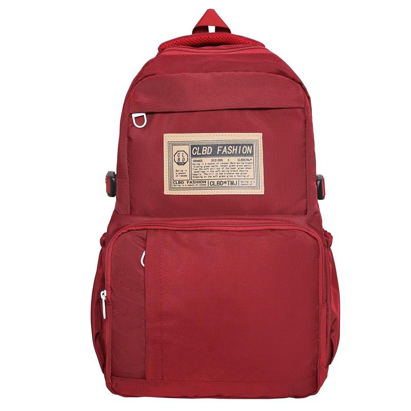 Schoolbag Schoolbag Female College Student Casual Fashion Trend Male Korean Version Junior High School High School Student Large Capacity Backpack