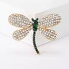 Vintage Rhinestone Dragonfly Brooches for Women Unisex Insect Pins Event Party New Gifts Backpack Decoration Clothes Accessories