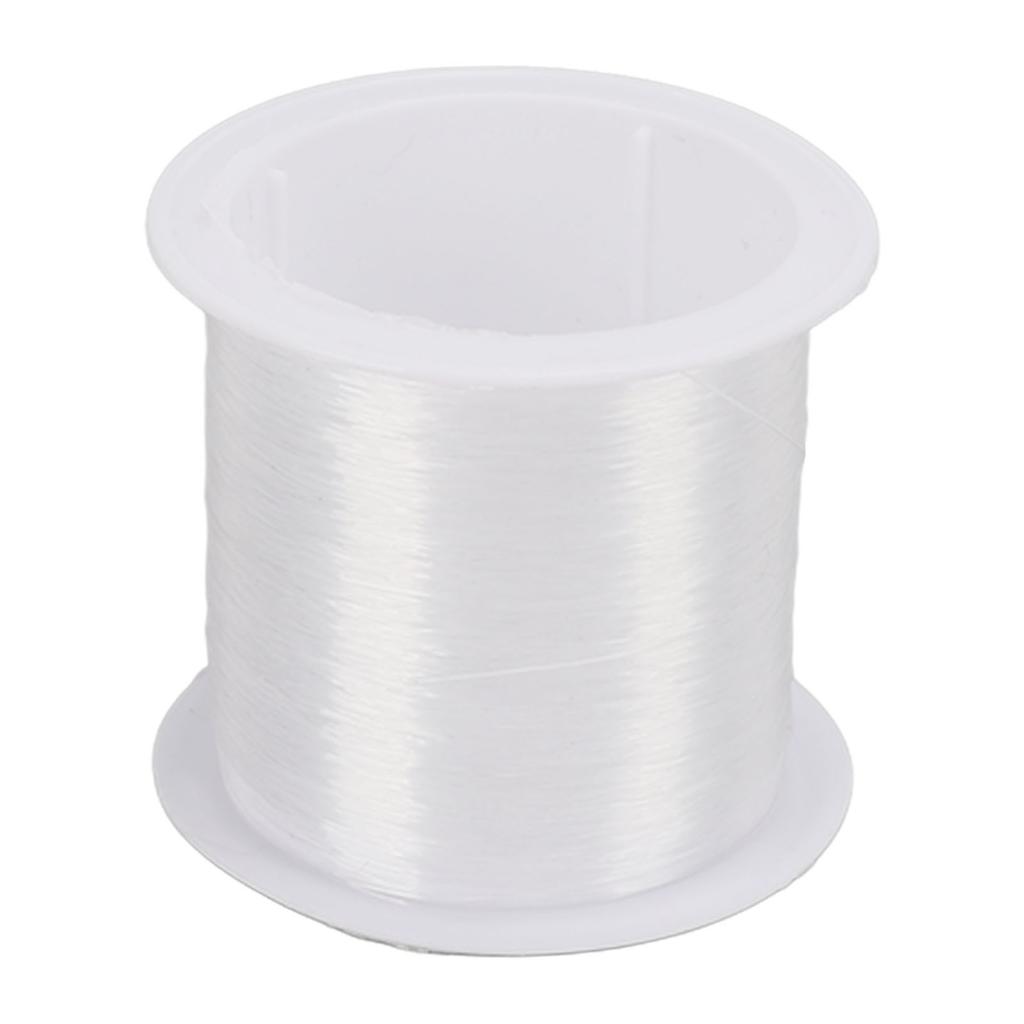 1 Roll Clear Nylon String Cord, 0.2Mm Celsius 142Yd, Tie Wire, For Aquarium Enthusiasts, Suitable For Bracelet Making, Necklace Crafting, Hanging Deco