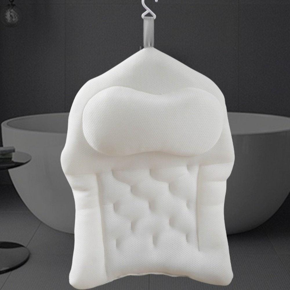 Soft Bathtub Pillow Non-slip Spa Bath Pillow Portable Bathroom Cushion  Bathtub