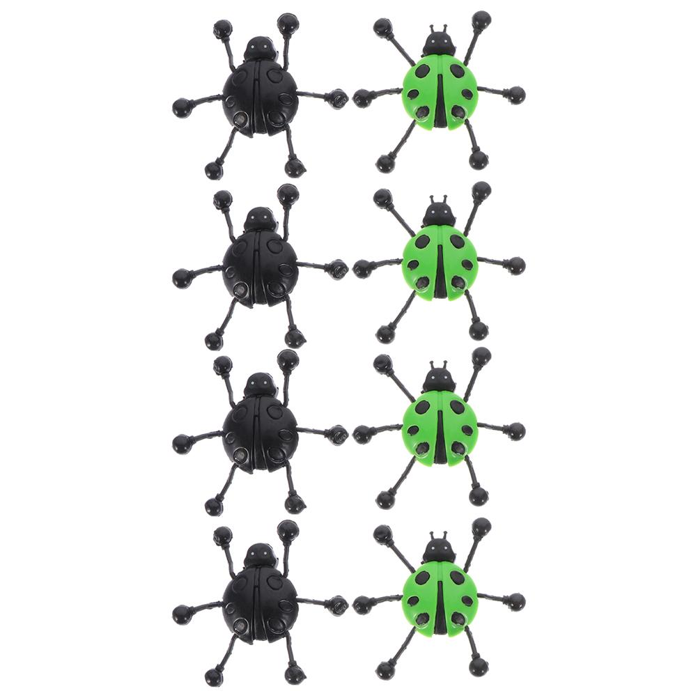 8 Pcs Climbing Wall Ladybug Animal Fidget Colorful Tpr Sticky Child