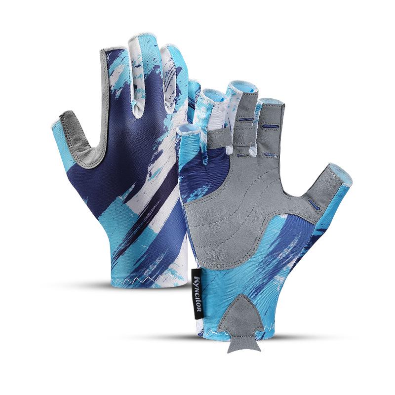 Breathable Anti-Slip Fingerless Gloves for Fishing and Cycling