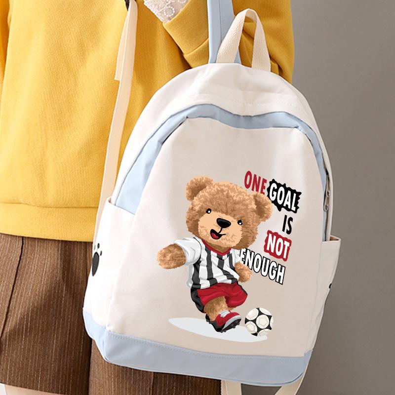 Sportovní Medvěd Nažehlovací Nášivky Nálepky na Oblečení Mikiny Tričko DIY Náplasti Tepelný Lis Aplikované Písmenové Náplasti Fotbalové Nálepky