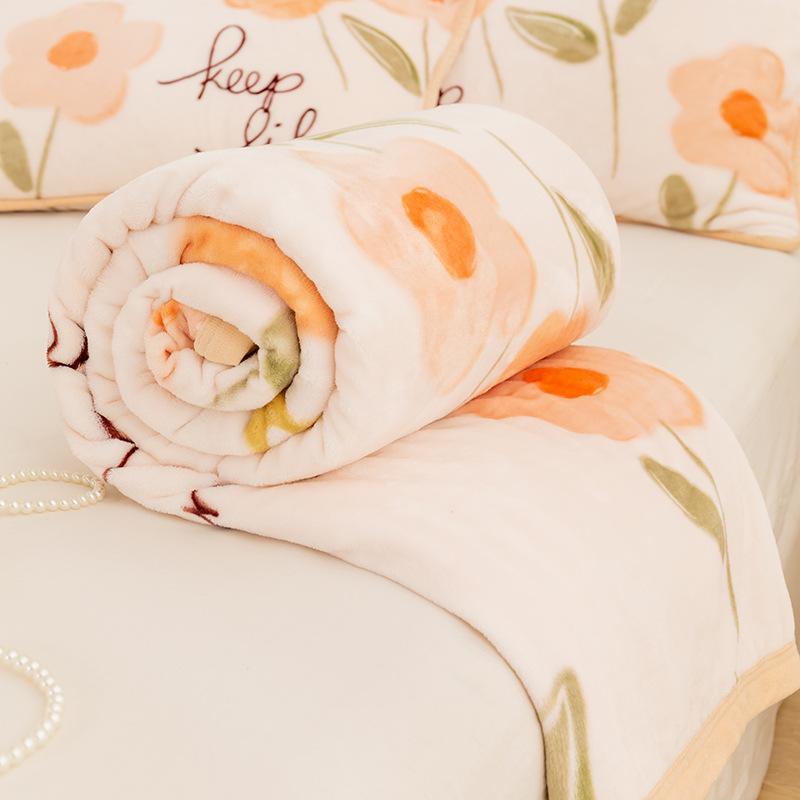 

Молочный бархат Мультяжный принт Одеяло Многофункциональный Приятный для кожи Дышащий Шаль Подушка Зимний Теплый Простыня для Спальни 100x150cm