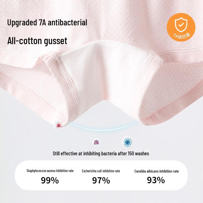 Girls' 7A Antibacterial Boxer Briefs 3-Pack
