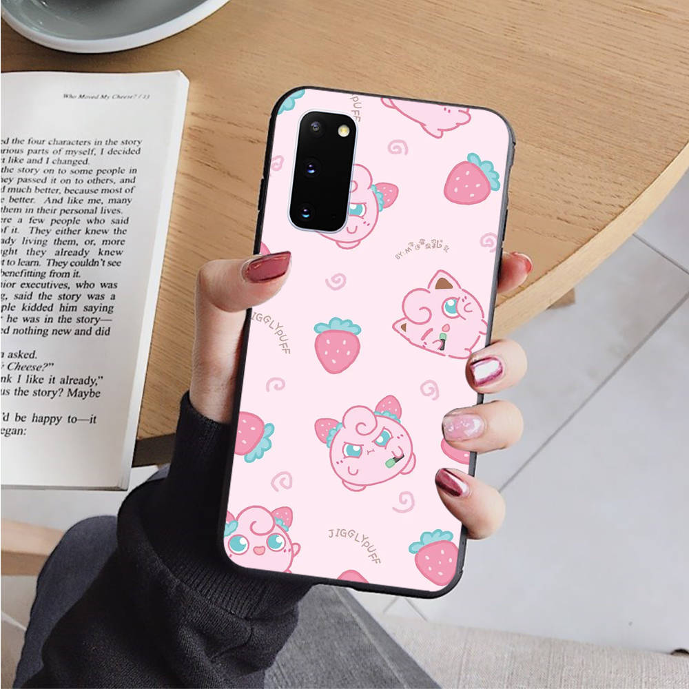 

AP1 Jigglypuff Togepi Pokemon черный чехол для iPhone 16 15 Plus 14 13 12 11 Pro 8 7 6S SE 5S X XR XS Max Realme C30 C33 C31 9I Huawei Y8P Y9 Sofe Cover iPhone 12 Pro Max кожа буйвола