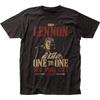 John Lennon One to One Męska Koszulka T T-Shirt Muzyka Klasyczny Rock Zespół Koszulka Nowa Czarna